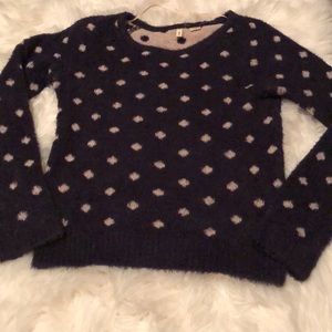 Anthropologie- Moth- SOFT-polka dot, sweater- M